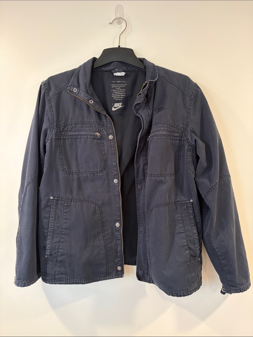 Nike Black Utility Jacket with Multiple Pockets